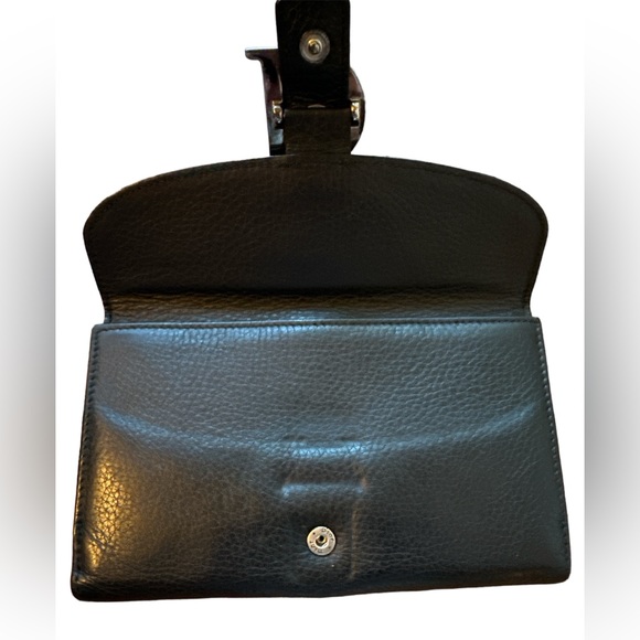 Christian Dior wallet black pebbled leather bifold w/coin compartment! Pristine! - Picture 6 of 10